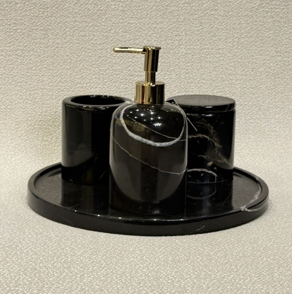 Banyo Seti Siyah - 30cm