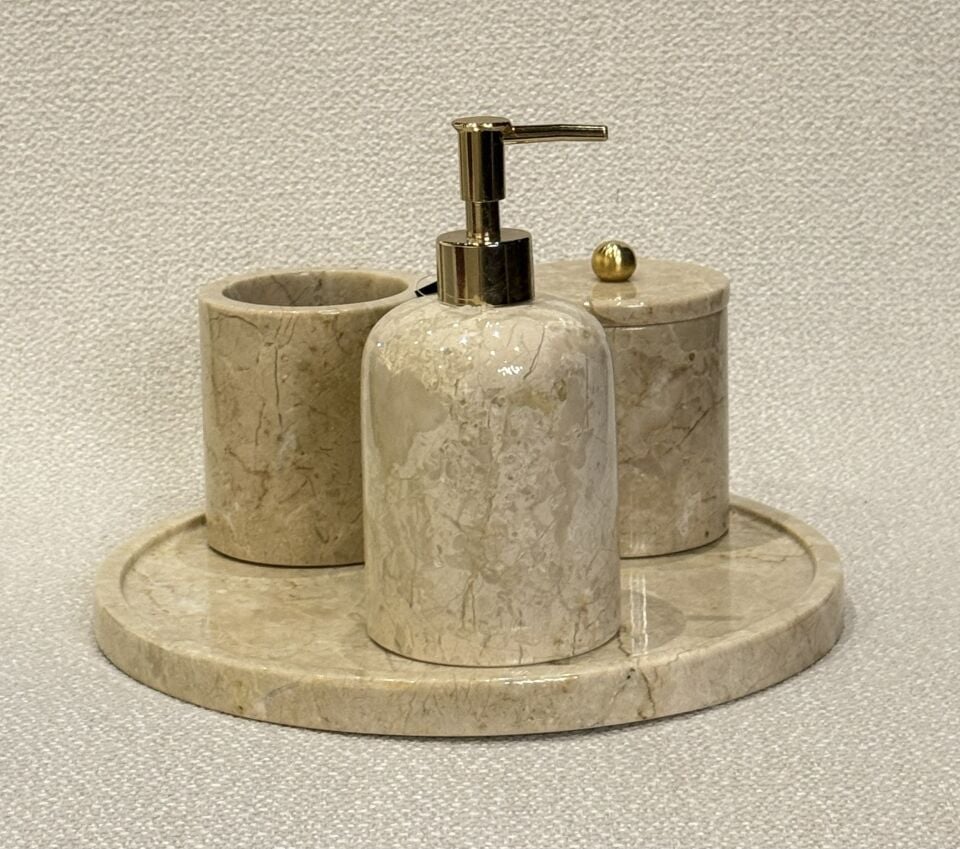 Banyo Seti Bej - 30cm