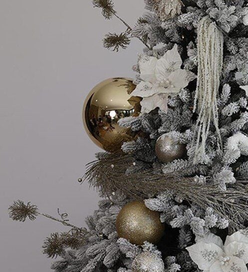 Yılbaşı Süsü Parlak Top 25 cm Şampanya