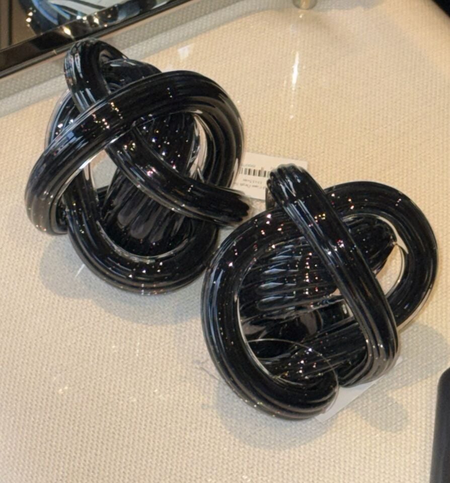 Kristal Cam Örgü Siyah - 11x15cm