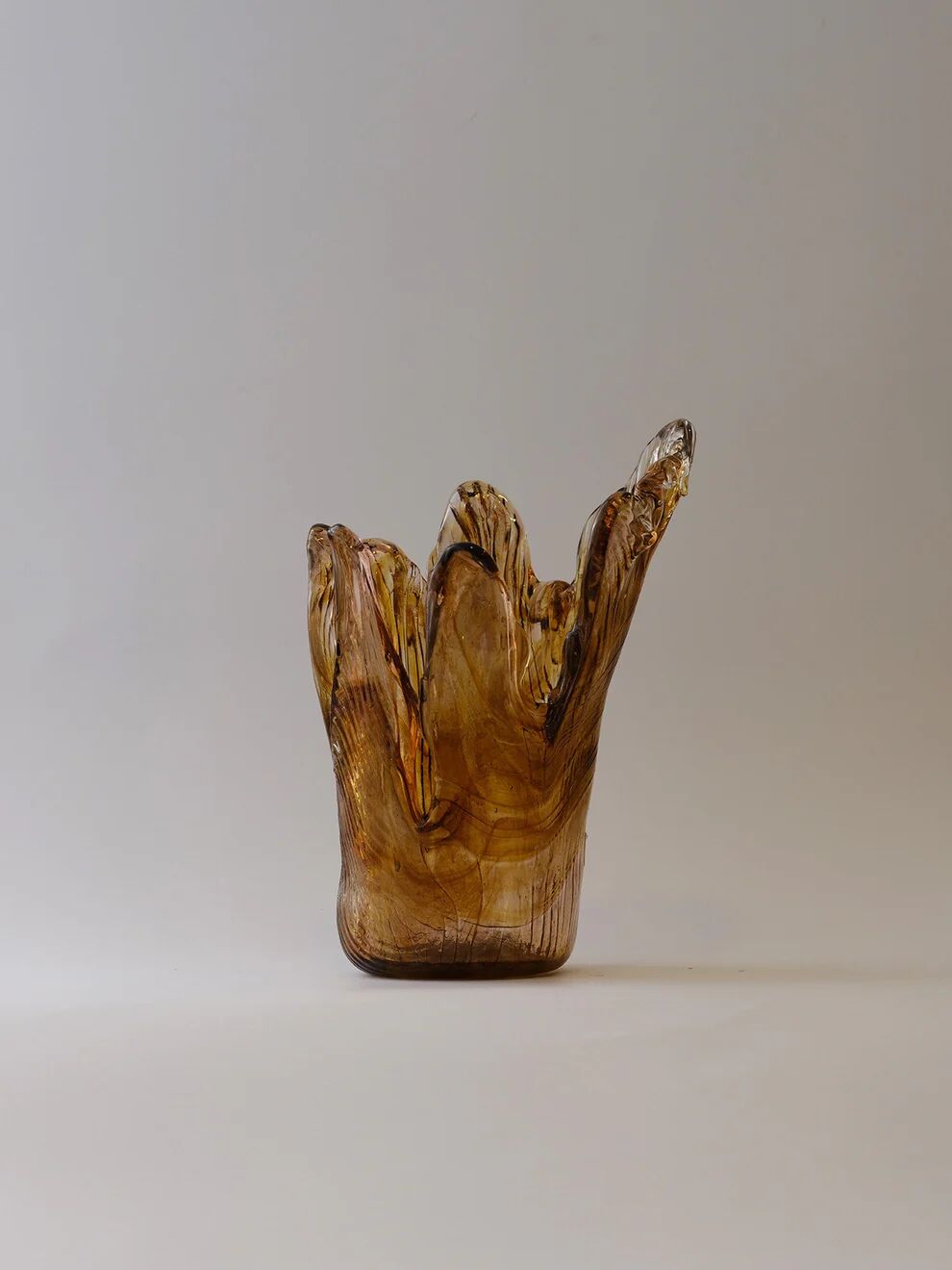 Amorf Cam Vazo Amber - 32x27cm