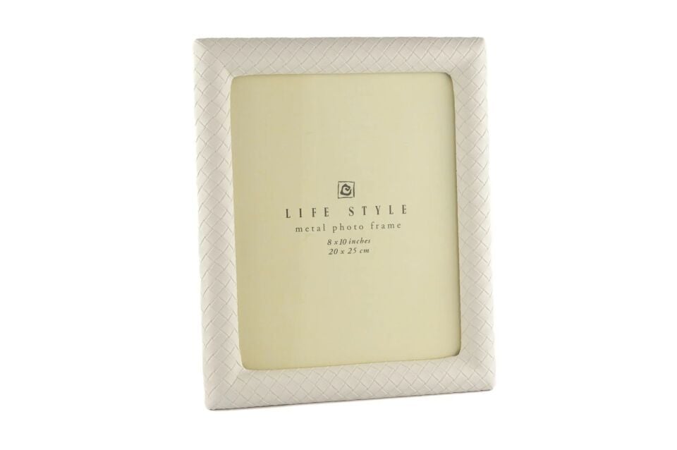 Krem Deri Çerçeve Krem - 20x25cm