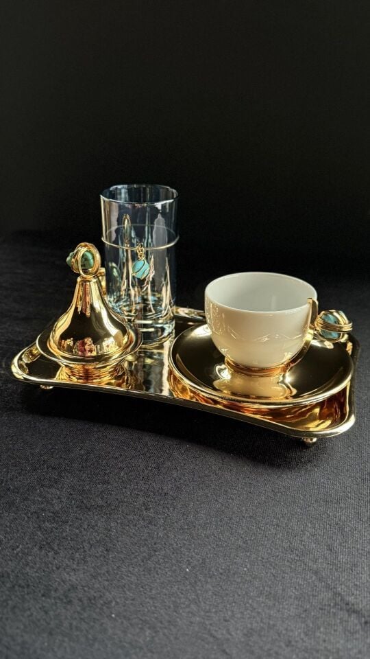 SELECT DT GOLD KAHVE SETİ Turkuaz