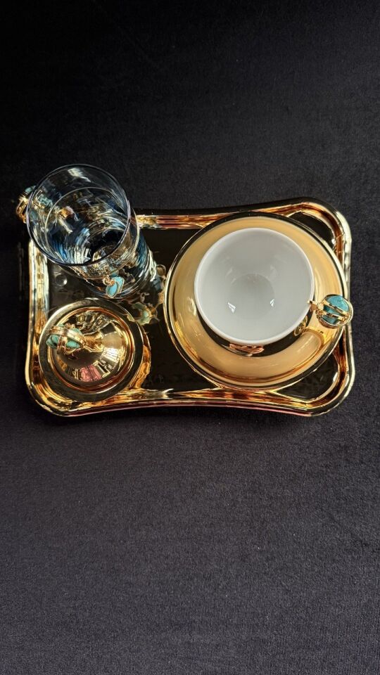 SELECT DT GOLD KAHVE SETİ Turkuaz