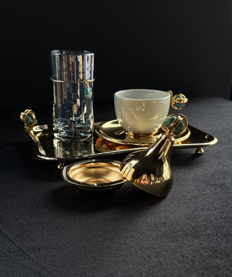 SELECT DT GOLD KAHVE SETİ Turkuaz