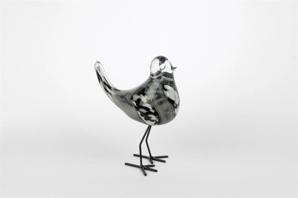 Twilight Ayakta Kuş Cam Dek - - 13x18cm