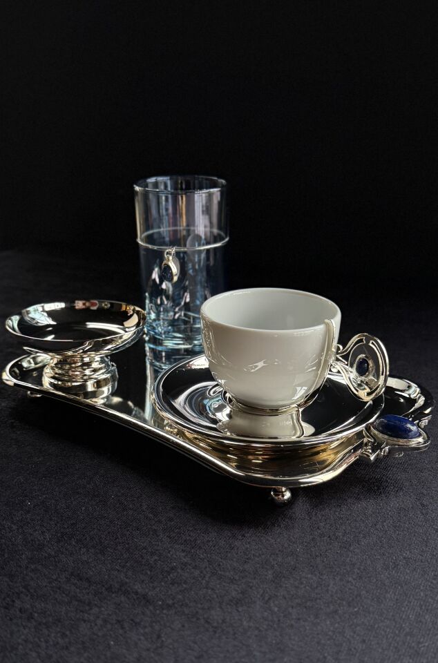 SELECT ELIO GÜMÜŞ KAHVE SETİ
