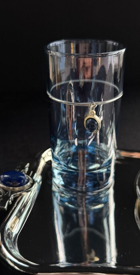 SELECT ELIO GÜMÜŞ KAHVE SETİ Mavi