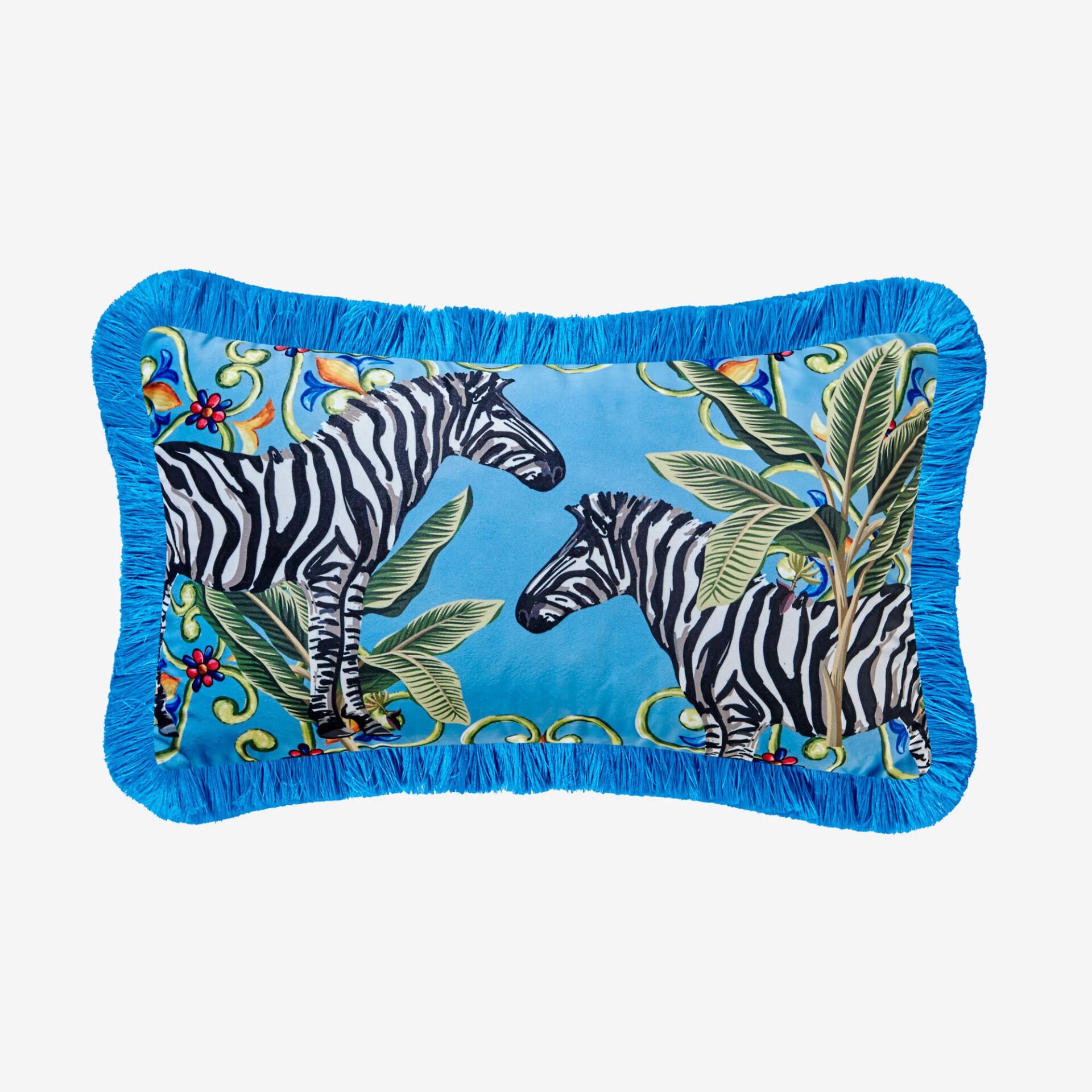 IL GIARDINO KADİFE YASTIK Zebra Desenli - 30x50cm