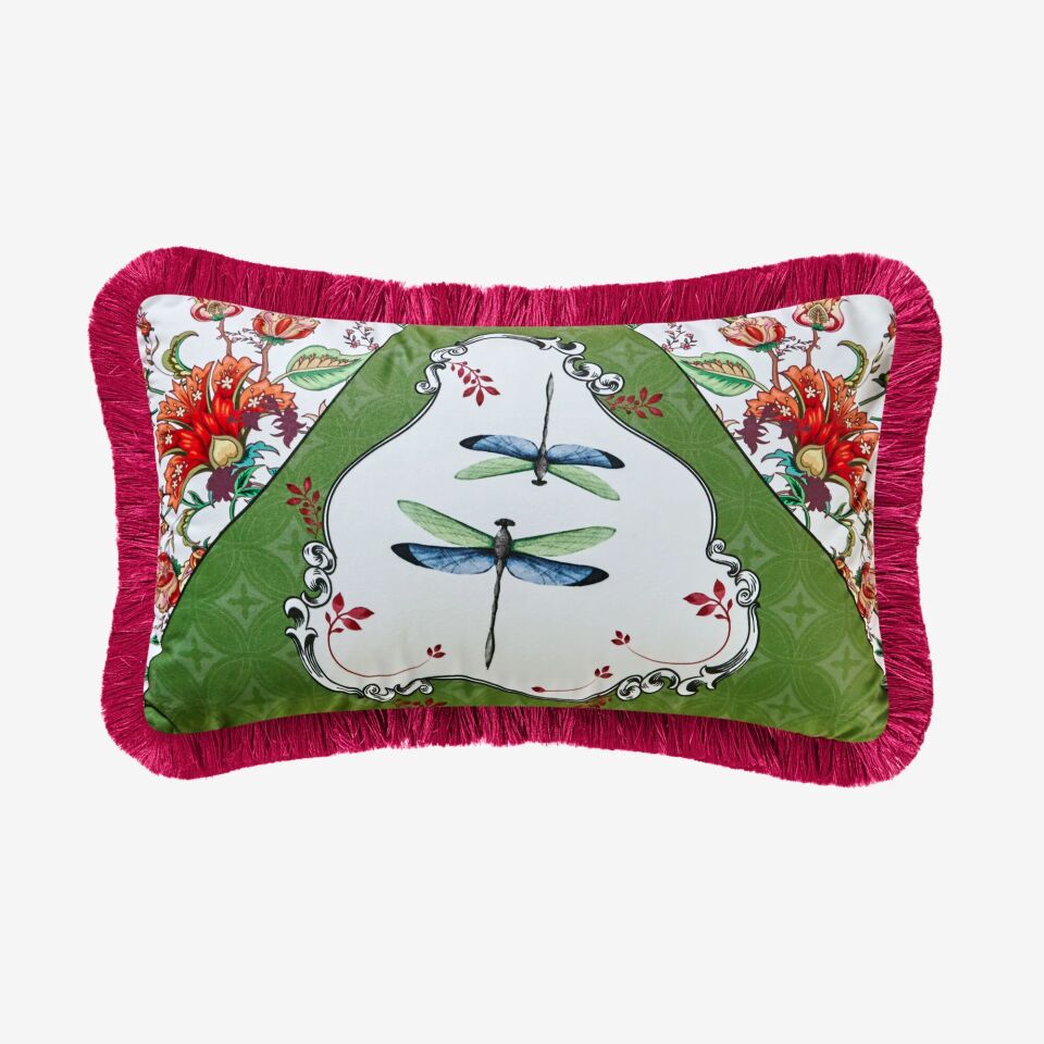 ALLURE KADİFE YASTIK Yusufcuk Desenli - 30x50cm