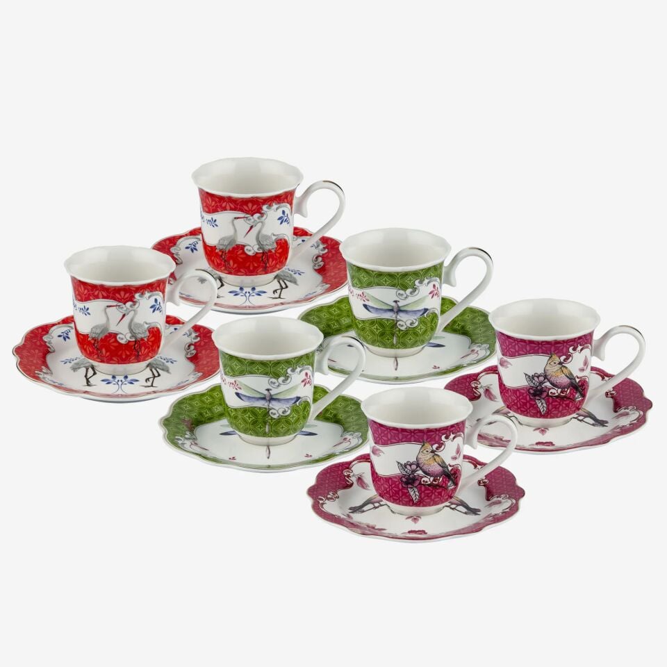 ALLURE MIX 6 'LI TÜRK KAHVESİ FİNCANI SETİ
