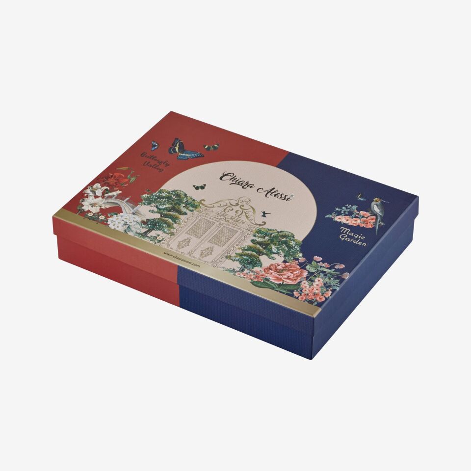 BUTTERFLY WALLEY KIRMIZI / BEYAZ 6'LI TÜRK KAHVESİ FİNCAN SETİ