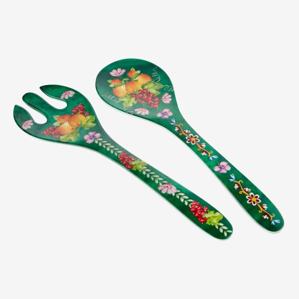 Carpe Diem Meyve Bahçesi Servis Seti Yeşil - 28cm