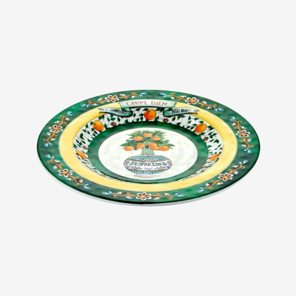 Carpe Diem Bahçe Kahvaltı Tabağı Yeşil - 21,5cm