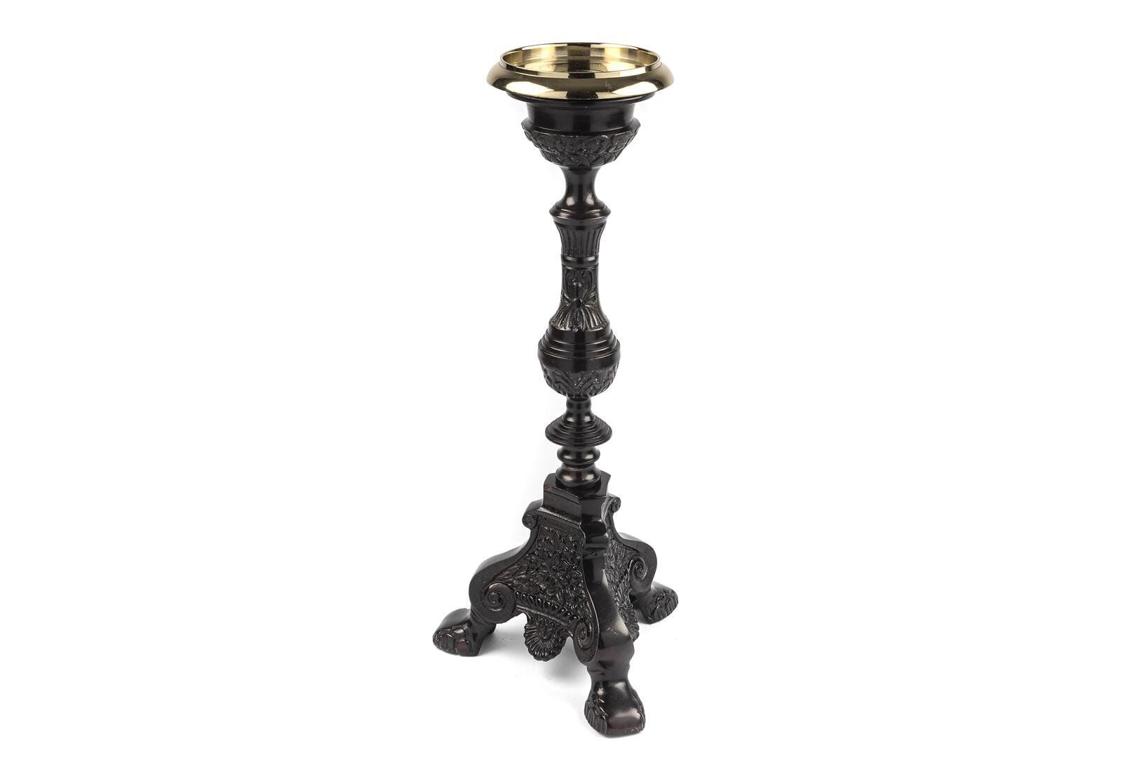 Bronz Siyah Mumluk Siyah - 21x21x50cm