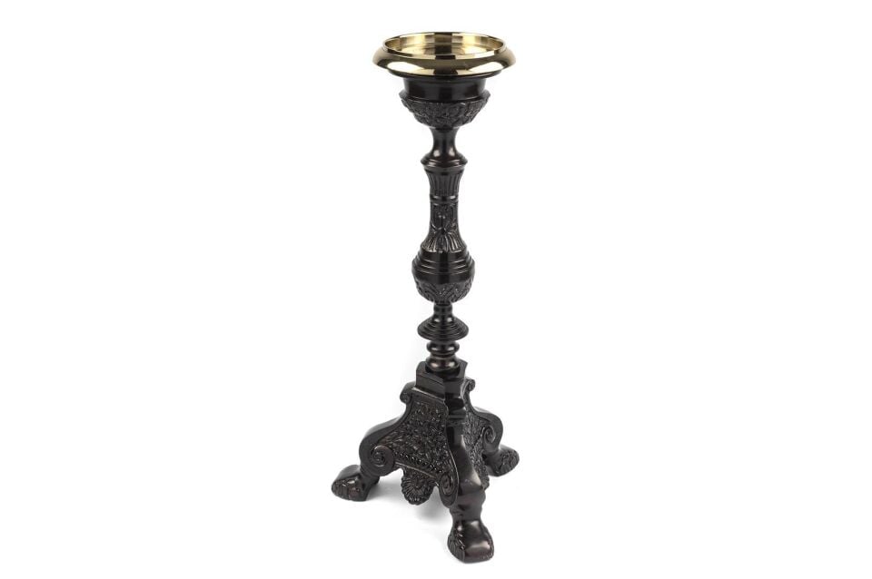 Bronz Siyah Mumluk Siyah - 21x21x50cm