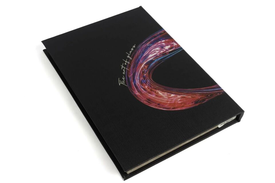 Murano Glass Kitap Kutu Siyah - 35x24x3cm