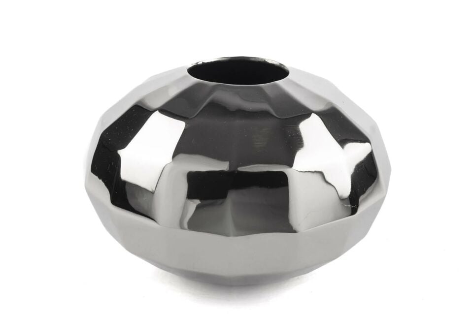 Gümüş Emery Vazo Gümüş - 33x20cm