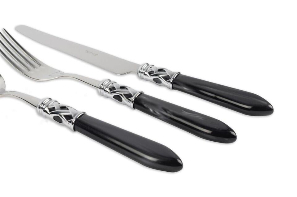 Aladdin Siyah 75 Prç Çtb Seti Gümüş