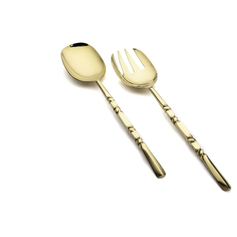 Natty 2li Salata Servis Seti Gold