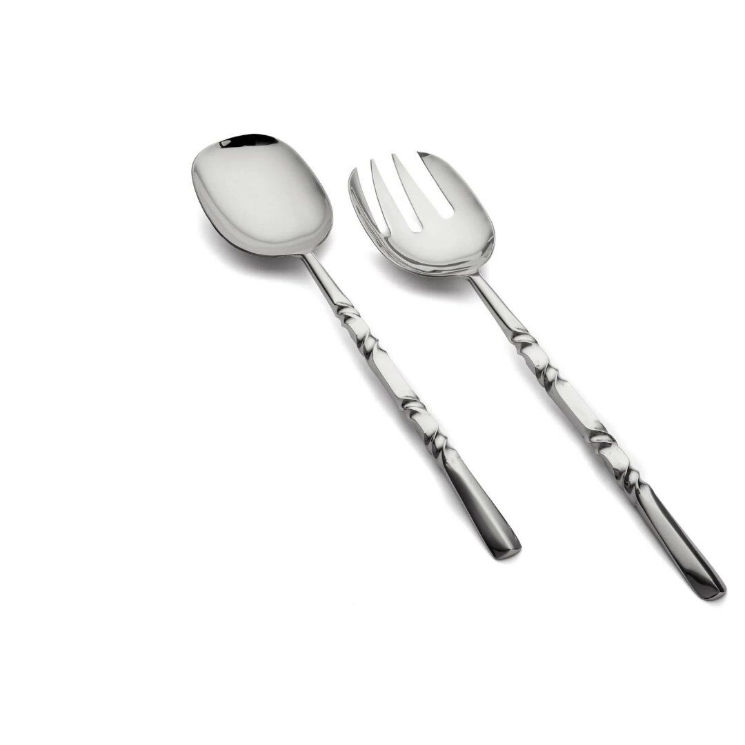 Natty 2li Salata Servis Seti Gümüş