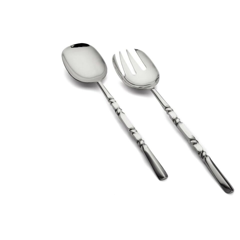 Natty 2li Salata Servis Seti Gümüş