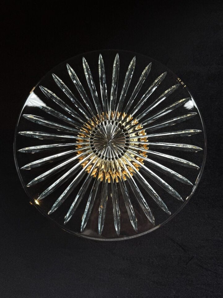 SILVER GLASS CAKE STAND