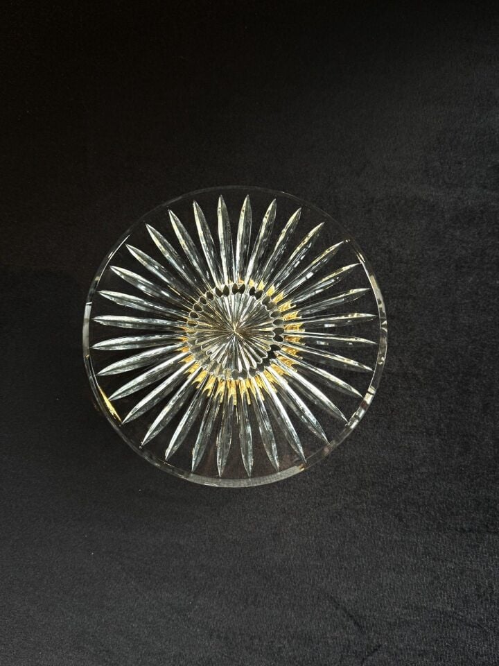 SILVER GLASS CAKE STAND Gold - 20cm