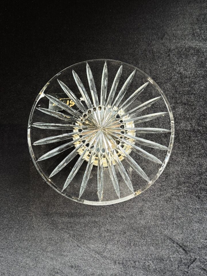 SILVER GLASS CAKE STAND Gümüş - 20cm