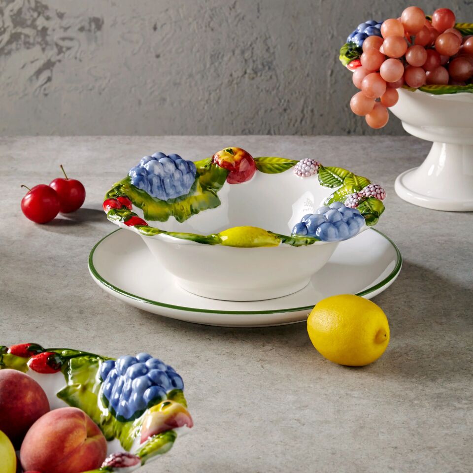 Dolcetto Süzgeçli  Kase Renkli - 28cm