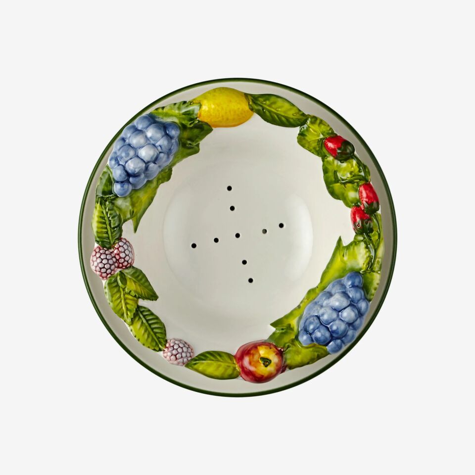 Dolcetto Süzgeçli  Kase Renkli - 28cm