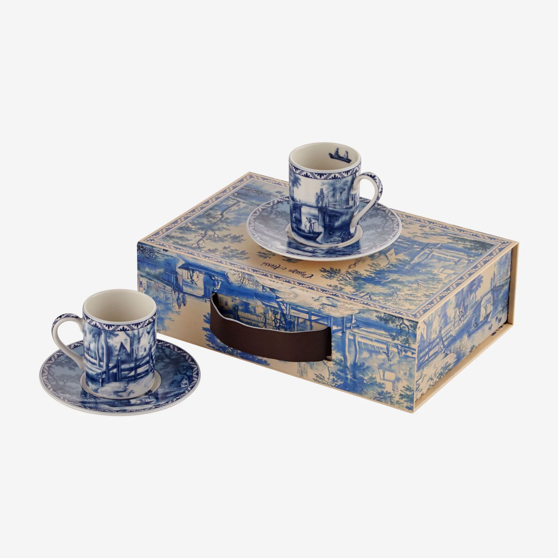 Romance Porselen Kahve Fincan Seti 90 Ml Mavi - 90ml