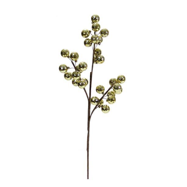 Yılbaşı Süsü Disko Toplu Dal Altın 57 cm