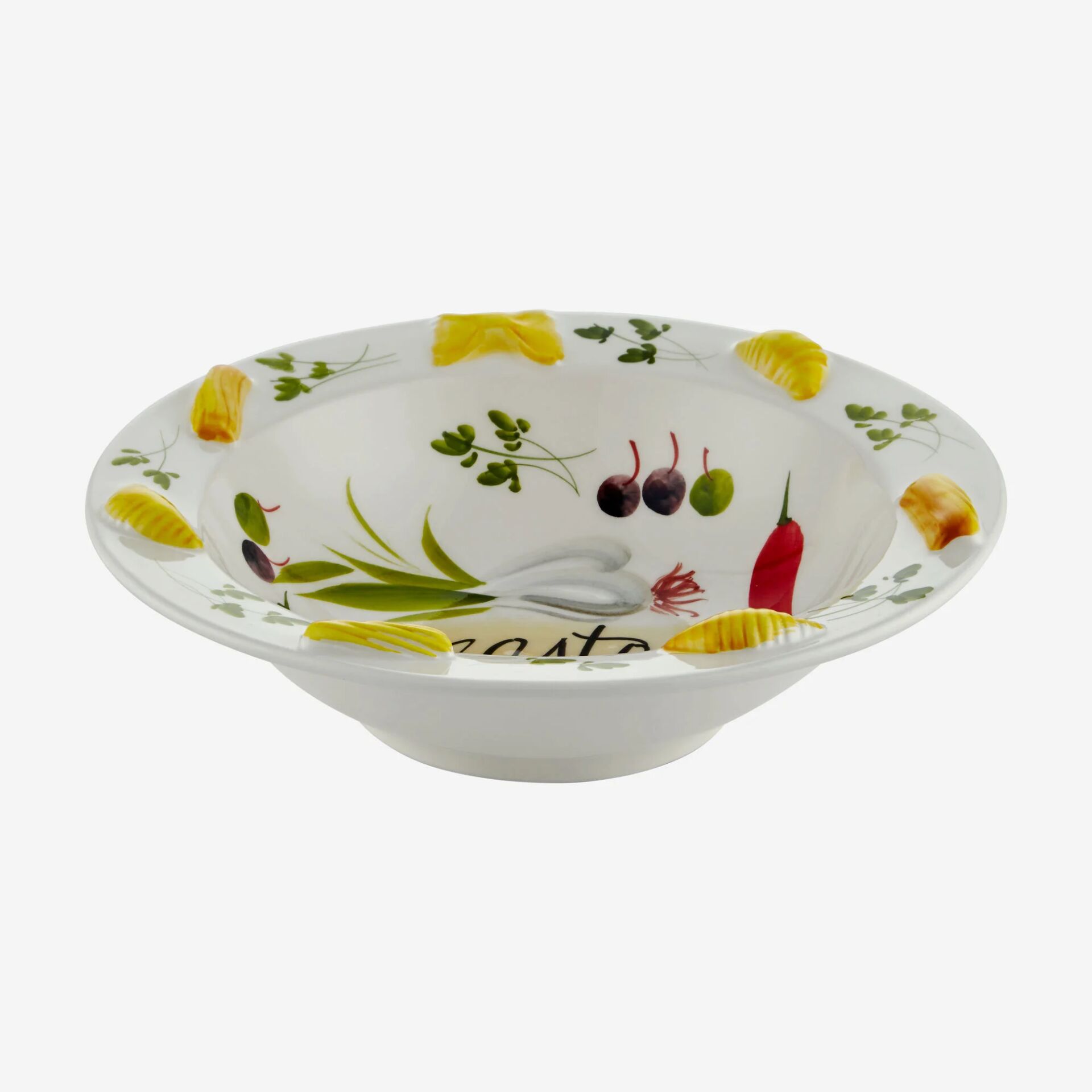 Makarna Tabağı  Vegetale Renkli - 26cm