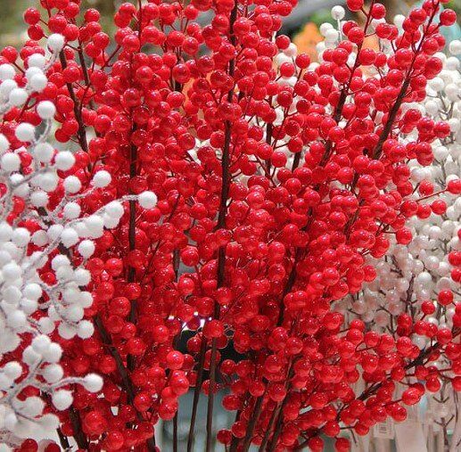 Yılbaşı Süsü Berry Dal Kırmızı 51 cm