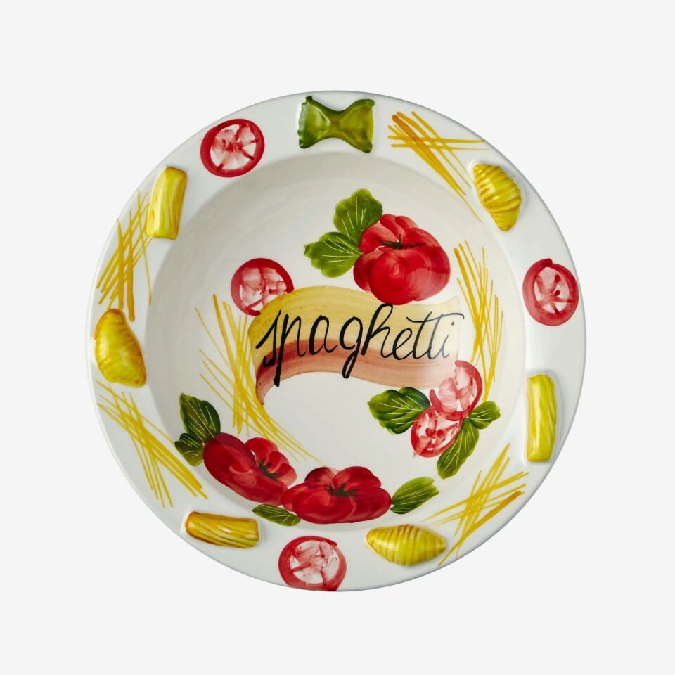 Makarna Tabağı  Pomodori Renkli - 26cm