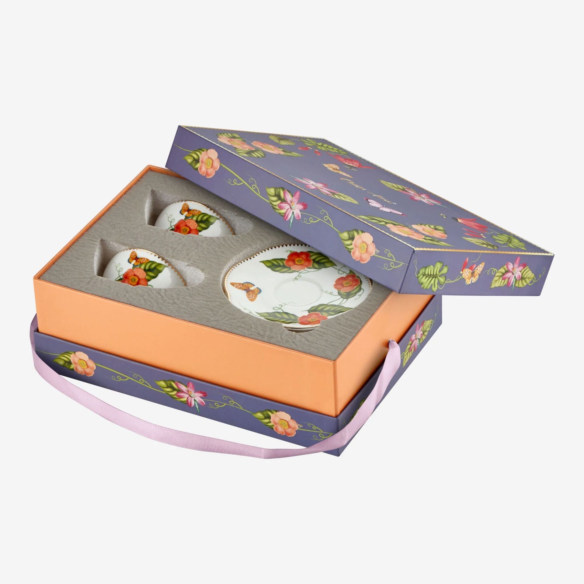 LAURA 2'Lİ TURK KAHVESİ FİNCAN SETİ Turuncu - 120ml