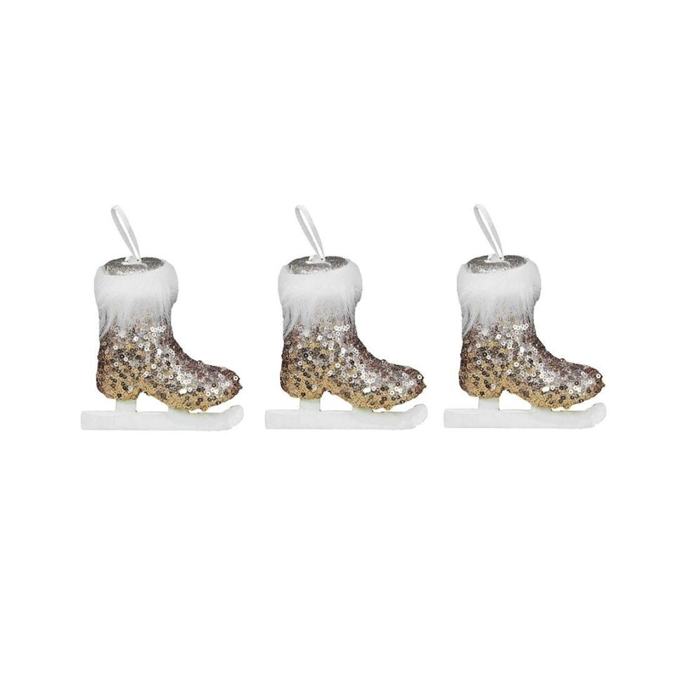 Yılbaşı Süsü 3'lü Pullu Paten 10 cm