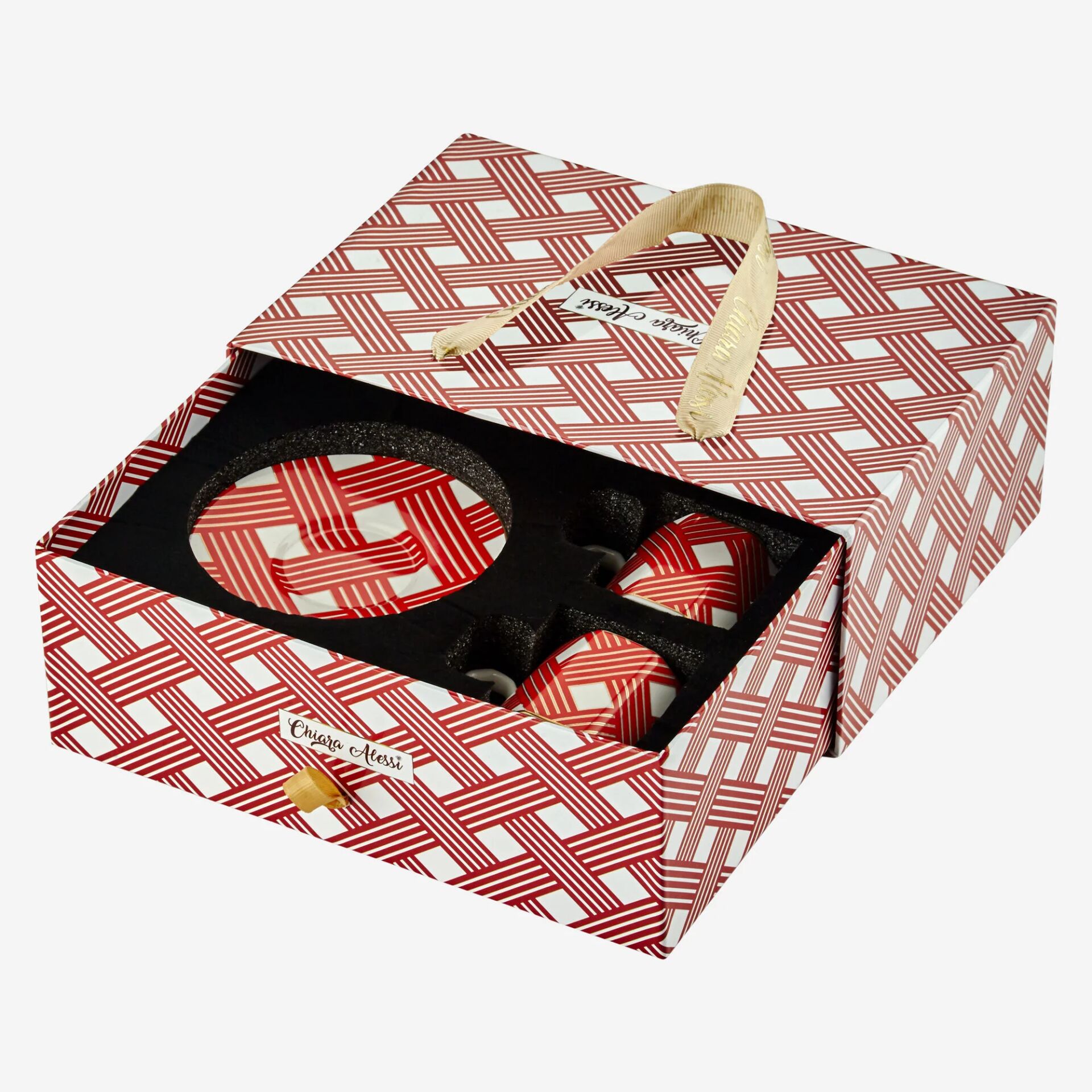 Ravello Porselen Kahve Fincan Seti Kırmızı - 90ml