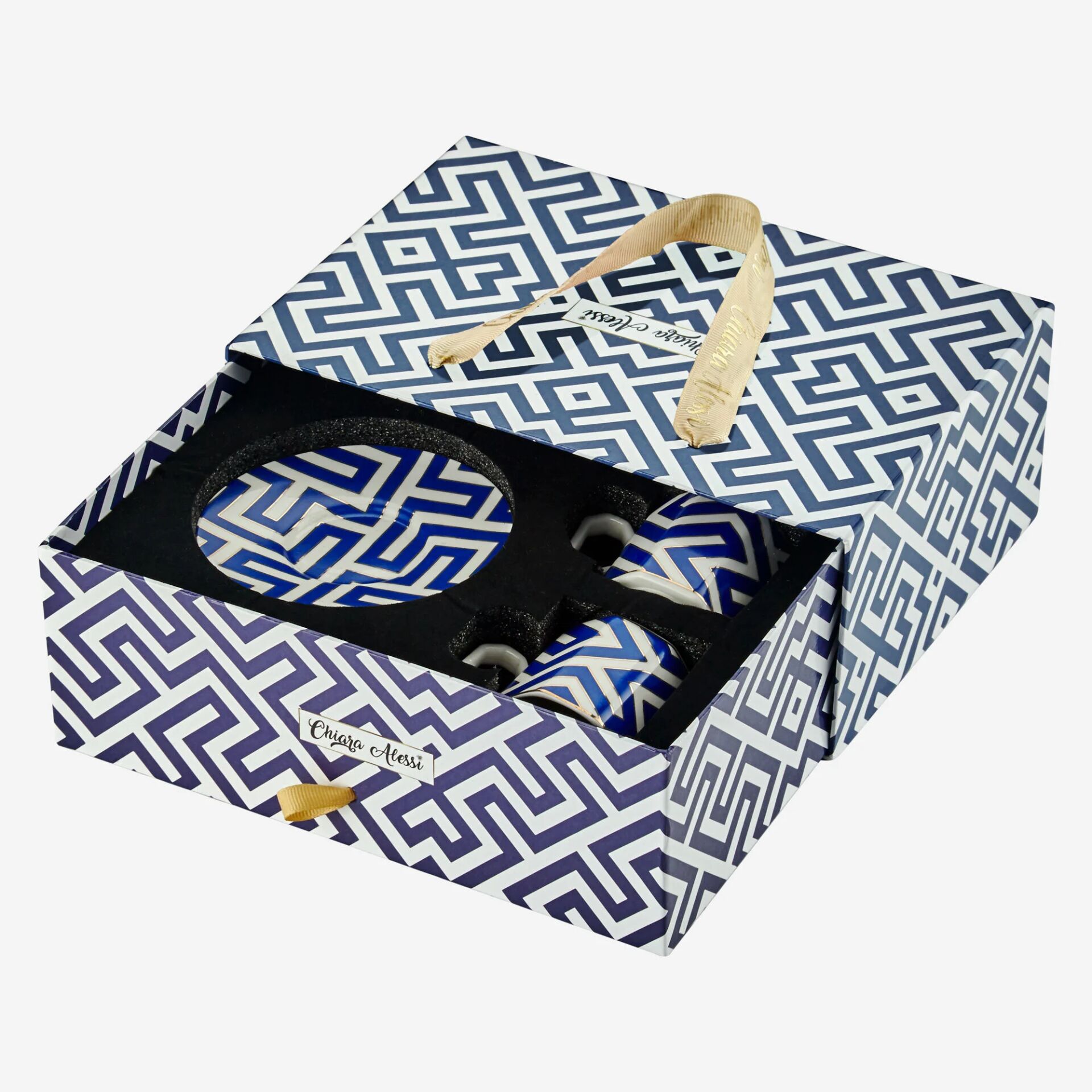 Ravello Porselen Kahve Fincan Seti Mavi - 90ml