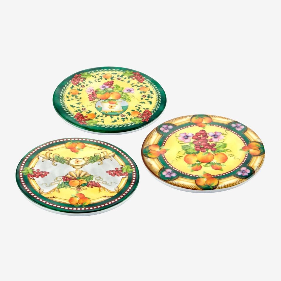 ÖN SİPARİŞ - Carpe Diem Bardak Altlığı 3 Parça Yeşil - 10cm