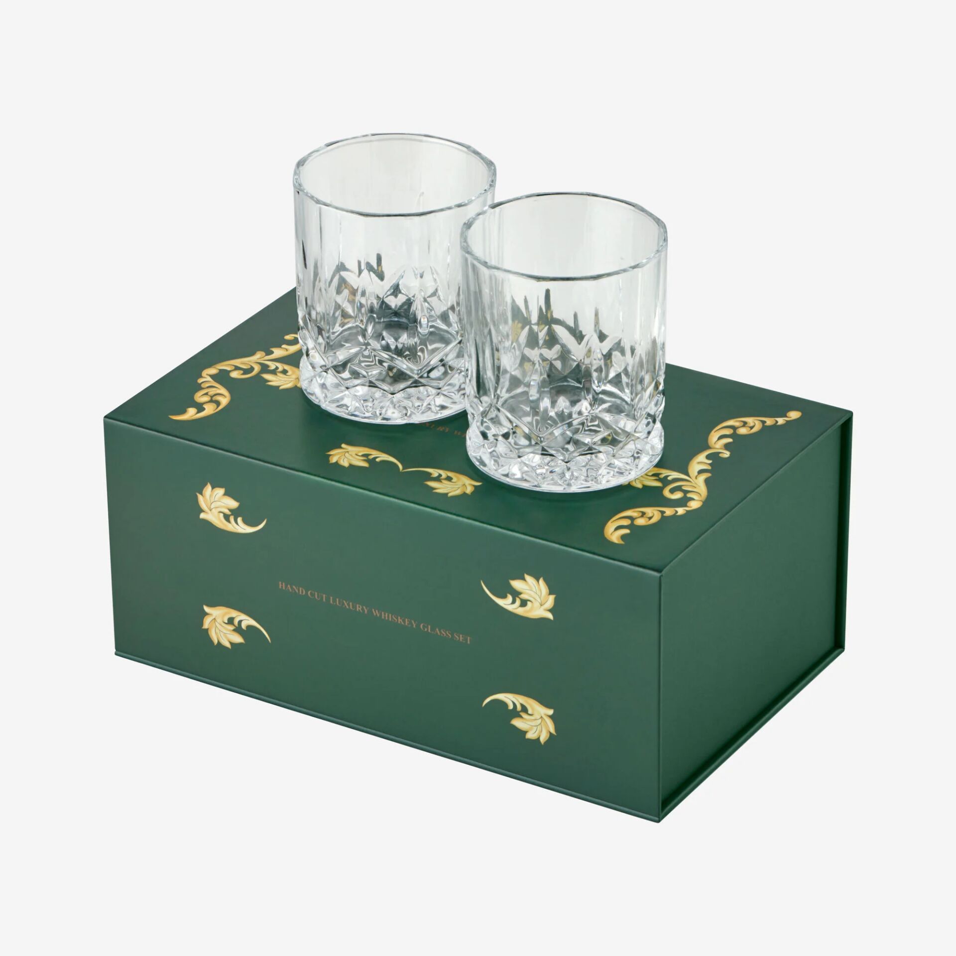 Kristal Kesme 2'li Viski Bardağı 300 ml-CAWGS20148-