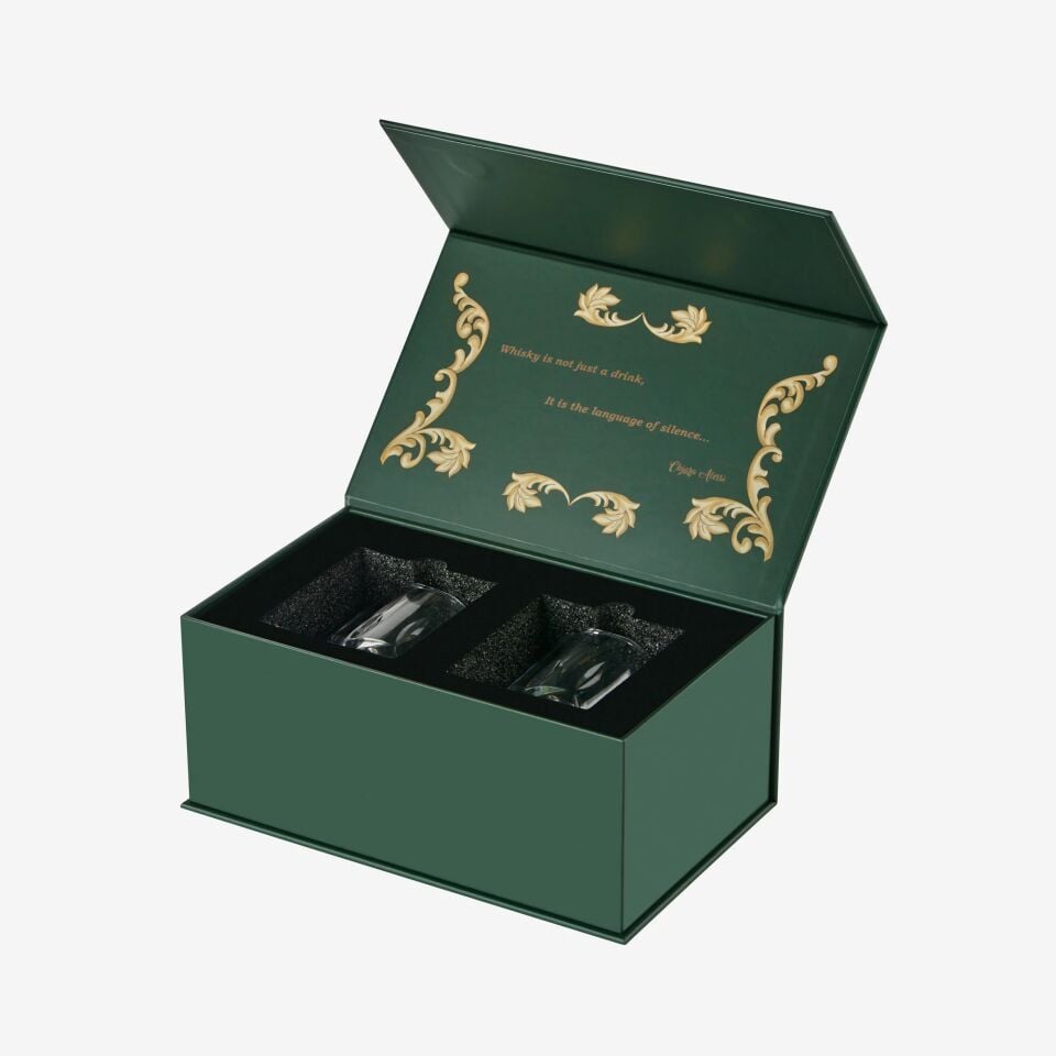 Kristal Kesme 2'li Viski Bardağı 300 ml-CAWGS20148-