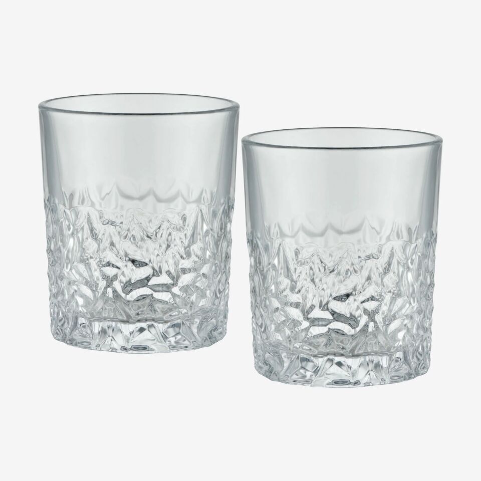 Kristal Kesme 2'li Viski Bardağı 300 ml-CAWGS20123-
