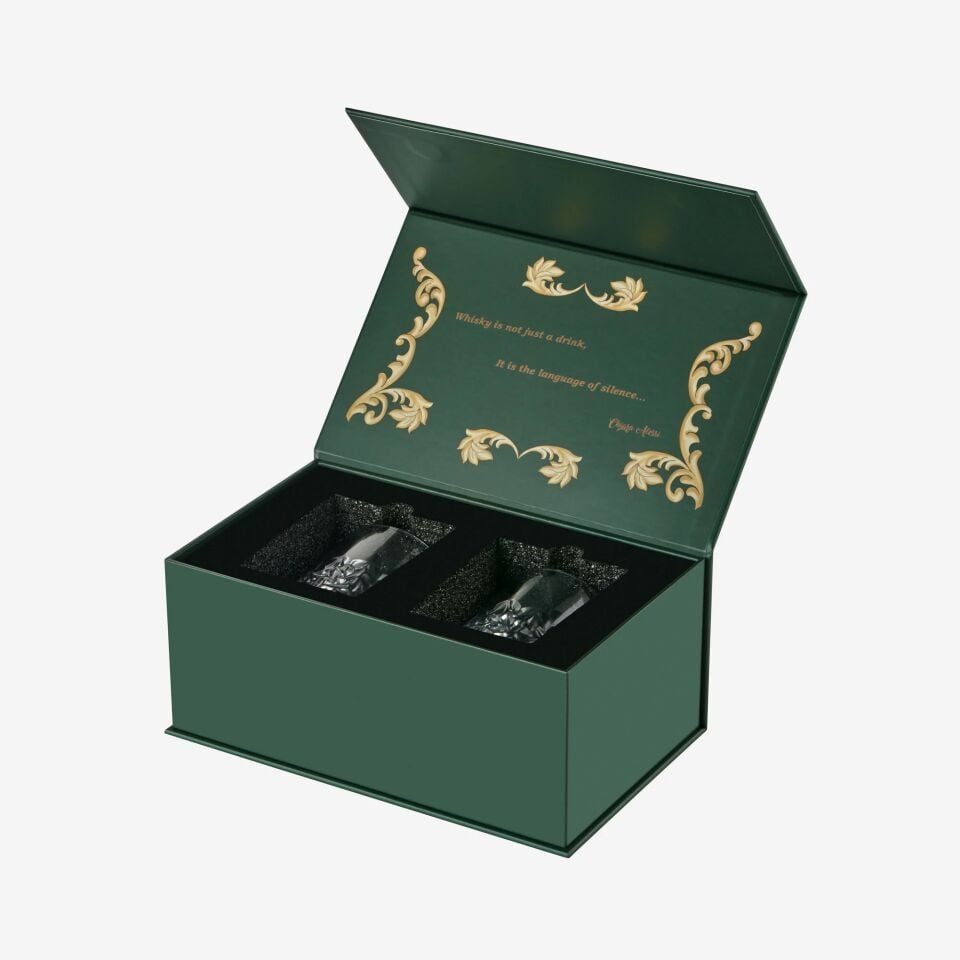 Kristal Kesme 2'li Viski Bardağı 300 ml-CAWGS20123-