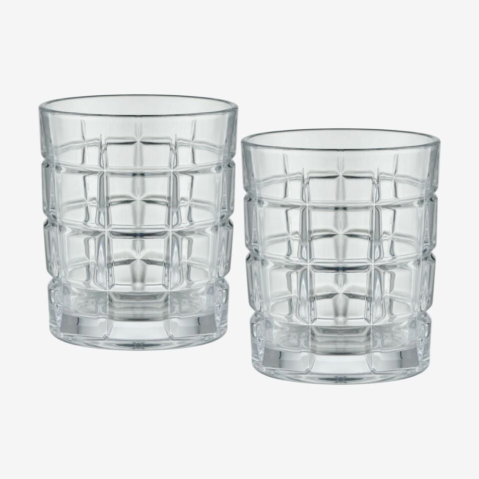 Kristal Kesme 2'li Viski Bardağı 300 ml-CAWGS20217-