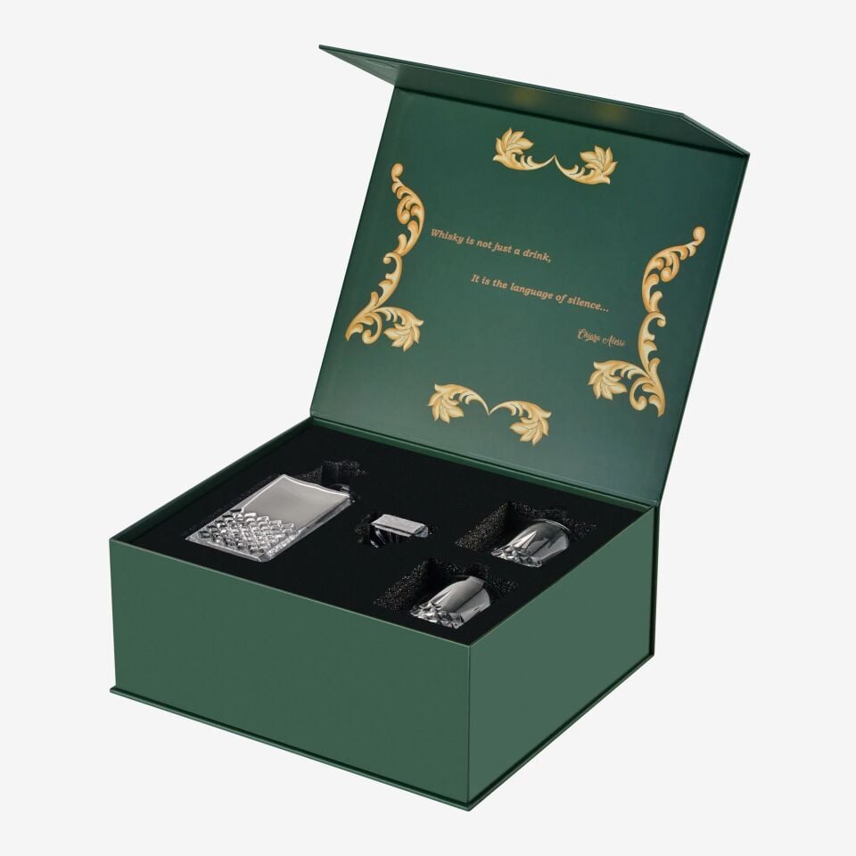 Kristal Kesme 3'lü Viski seti 700 ml/340 ml-CAWDS33113-