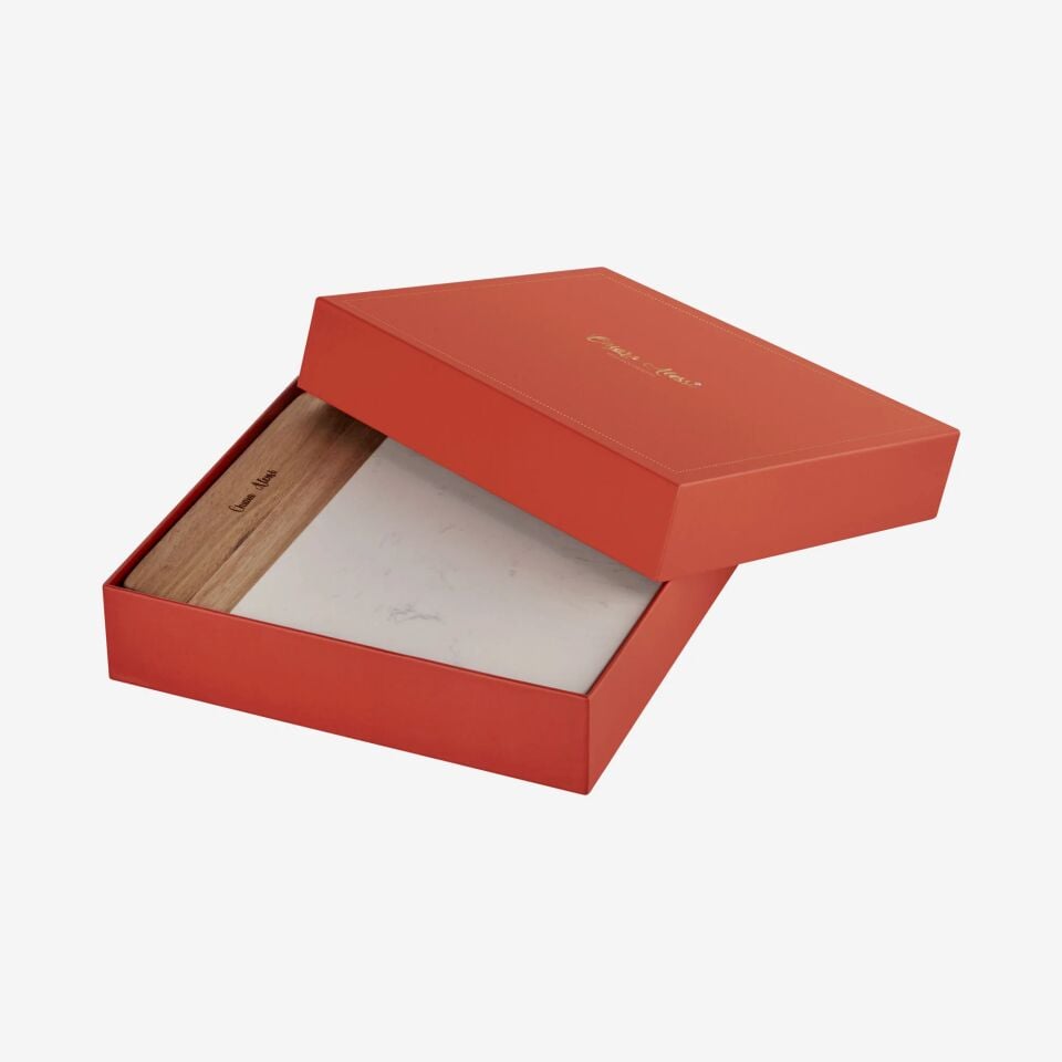 Acacia Elegance Beyaz Ahşap Peynir Sunum Tabağı CAWCS65320