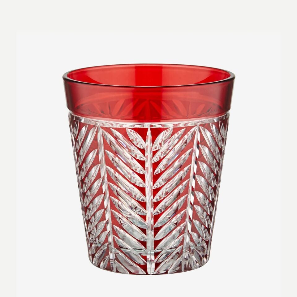 LANZA SU / VİSKİ BARDAĞI Kırmızı - 345ml