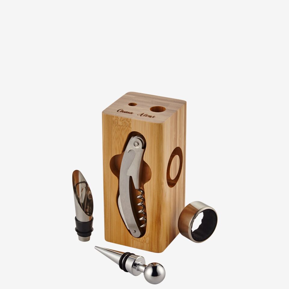 Acacia Elegance Kahverengi Bambu Tirbuşon CAWCS66587